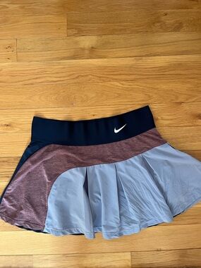 Nike Girls' Navy, Light Blue & Maroon Athletic Skort